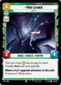Red Leader - Form Up - Jump to Lightspeed - Star Wars: Unlimited card