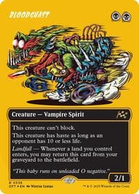 Bloodghast (Borderless) (First-Place Foil) - Aetherdrift - Magic: The Gathering card