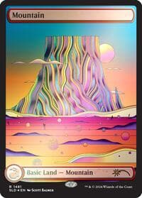 Mountain (1481) (Rainbow Foil) - Secret Lair Drop Series - Magic: The Gathering card