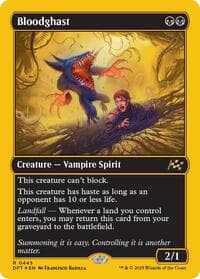 Bloodghast (First-Place Foil) - Aetherdrift - Magic: The Gathering card