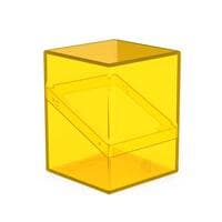 Boulder Deck Case - Clear - Amber (Holds 100+) - Ultimate Guard Deck Boxes - Deck Boxes card
