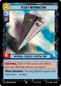 Fleet Interdictor - Jump to Lightspeed - Star Wars: Unlimited card