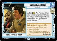 Lando Calrissian - Buying Time - Jump to Lightspeed - Star Wars: Unlimited card