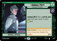 Admiral Piett - Commanding the Armada - Jump to Lightspeed - Star Wars: Unlimited card