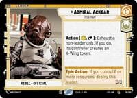 Admiral Ackbar - It's A Trap! - Jump to Lightspeed - Star Wars: Unlimited card
