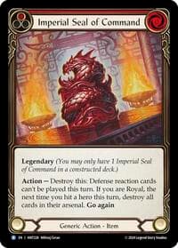 Imperial Seal of Command - The Hunted - Flesh and Blood TCG card