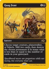 Quag Feast (First-Place Foil) - Aetherdrift - Magic: The Gathering card