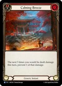 Calming Breeze - The Hunted - Flesh and Blood TCG card