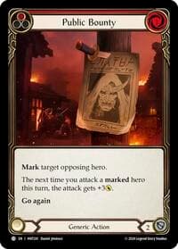 Public Bounty (Red) - The Hunted - Flesh and Blood TCG card