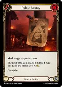 Public Bounty (Yellow) - The Hunted - Flesh and Blood TCG card