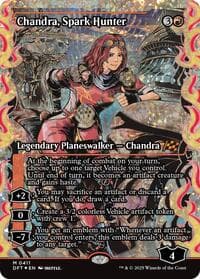 Chandra, Spark Hunter (Showcase) (Fracture Foil) - Aetherdrift - Magic: The Gathering card