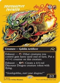 Draconautics Engineer (Borderless) (First-Place Foil) - Aetherdrift - Magic: The Gathering card