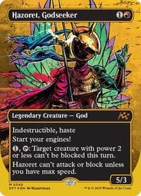 Hazoret, Godseeker (Borderless) (First-Place Foil) - Aetherdrift - Magic: The Gathering card