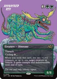 Agonasaur Rex (Borderless) - Aetherdrift - Magic: The Gathering card