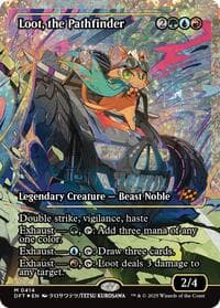 Loot, the Pathfinder (Showcase) (Fracture Foil) - Aetherdrift - Magic: The Gathering card