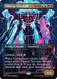 Oildeep Gearhulk (Borderless) - Aetherdrift - Magic: The Gathering card
