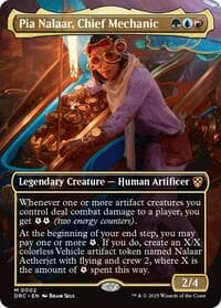 Pia Nalaar, Chief Mechanic (Borderless) - Commander: Aetherdrift - Magic: The Gathering card