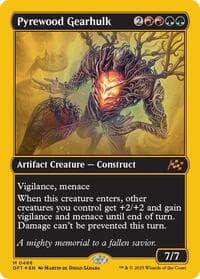 Pyrewood Gearhulk (First-Place Foil) - Aetherdrift - Magic: The Gathering card