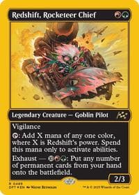 Redshift, Rocketeer Chief (First-Place Foil) - Aetherdrift - Magic: The Gathering card