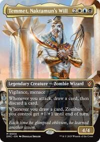Temmet, Naktamun's Will (Borderless) - Commander: Aetherdrift - Magic: The Gathering card