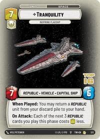 Tranquility - Inspiring Flagship (Top 16) - Organized Play Promos - Star Wars: Unlimited card