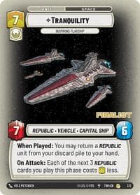Tranquility - Inspiring Flagship (Finalist) - Organized Play Promos - Star Wars: Unlimited card