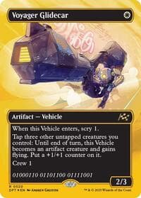Voyager Glidecar (Borderless) (First-Place Foil) - Aetherdrift - Magic: The Gathering card