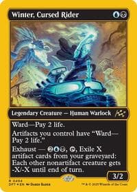 Winter, Cursed Rider (First-Place Foil) - Aetherdrift - Magic: The Gathering card