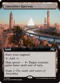 Amonkhet Raceway (Extended Art) - Aetherdrift - Magic: The Gathering card