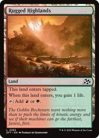 Rugged Highlands - Aetherdrift - Magic: The Gathering card