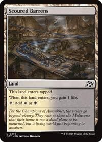 Scoured Barrens - Aetherdrift - Magic: The Gathering card