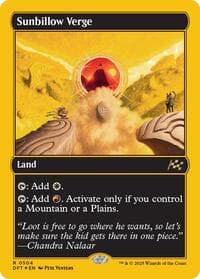 Sunbillow Verge (First-Place Foil) - Aetherdrift - Magic: The Gathering card