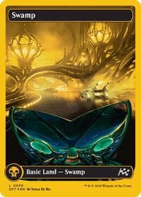 Swamp (0509) (First-Place Foil) - Aetherdrift - Magic: The Gathering card