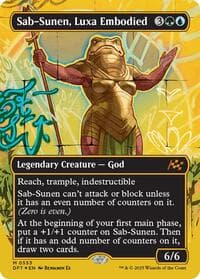 Sab-Sunen, Luxa Embodied (Borderless) (First-Place Foil) - Aetherdrift - Magic: The Gathering card