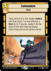 Commandeer - Jump to Lightspeed - Star Wars: Unlimited card