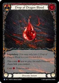 Drop of Dragon Blood (Extended Art) - The Hunted - Flesh and Blood TCG card