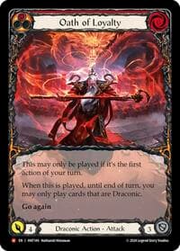 Oath of Loyalty (Extended Art) - The Hunted - Flesh and Blood TCG card