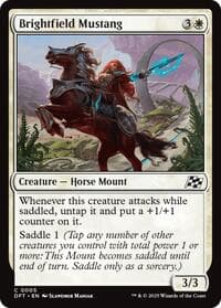 Brightfield Mustang - Aetherdrift - Magic: The Gathering card