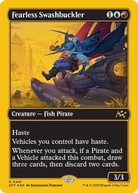 Fearless Swashbuckler (First-Place Foil) - Aetherdrift - Magic: The Gathering card