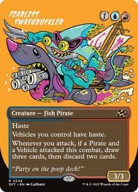 Fearless Swashbuckler (Borderless) - Aetherdrift - Magic: The Gathering card