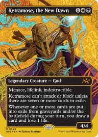 Ketramose, the New Dawn (Borderless) (First-Place Foil) - Aetherdrift - Magic: The Gathering card