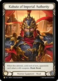 Kabuto of Imperial Authority (Extended Art) - The Hunted - Flesh and Blood TCG card