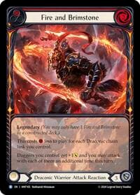 Fire and Brimstone (Extended Art) - The Hunted - Flesh and Blood TCG card
