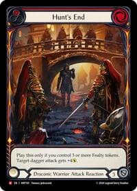 Hunt's End (Extended Art) - The Hunted - Flesh and Blood TCG card