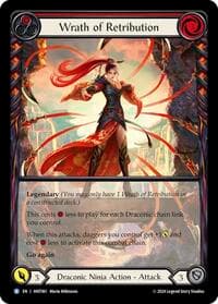 Wrath of Retribution (Extended Art) - The Hunted - Flesh and Blood TCG card