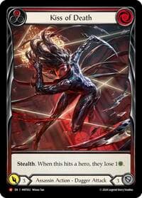 Kiss of Death (Extended Art) - The Hunted - Flesh and Blood TCG card