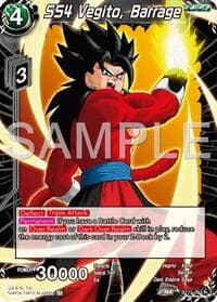 SS4 Vegito, Barrage - History of Z - Dragon Ball Super: Masters card