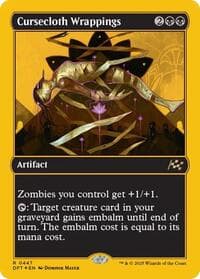 Cursecloth Wrappings (First-Place Foil) - Aetherdrift - Magic: The Gathering card
