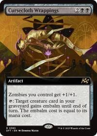 Cursecloth Wrappings (Extended Art) - Aetherdrift - Magic: The Gathering card