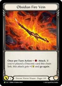 Obsidian Fire Vein - GEM004 - GEM Pack 1 - Flesh and Blood TCG card